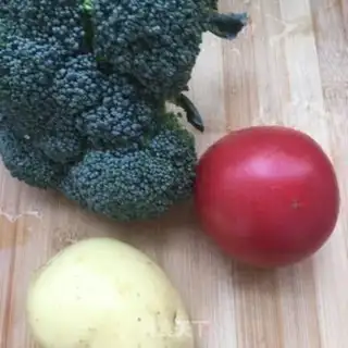 Make Potato egg salad step 1