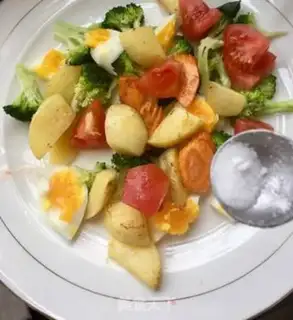 Make Potato egg salad step 16