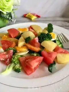 Make Potato egg salad step 17