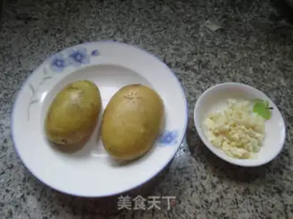 Make Garlic potato chips step 0