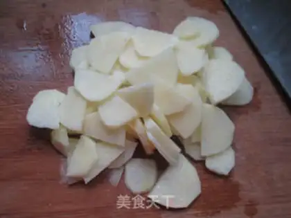 Make Garlic potato chips step 1