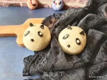 Make Toon panda buns step 7