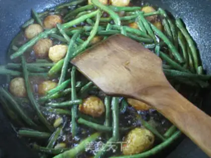 Make Tiger-skinned quail egg with beans step 10