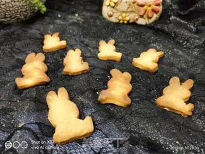Make Little bunny cookies step 6
