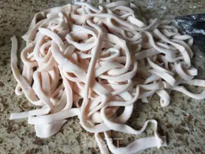 Make Egg water for noodles step 2