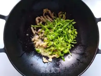 Make White peppers, fried meat step 5