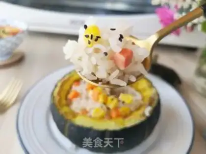 Make Bebed pumpkin rice rice step 10