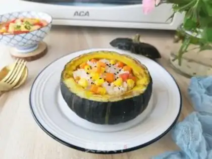 Make Bebed pumpkin rice rice step 12
