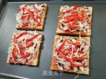 Make bread pizza step 7