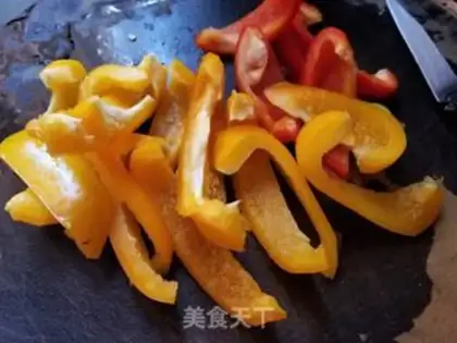 Make Frozen peppers with beans step 2