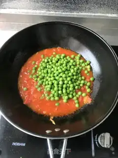 Make Peas fried tomatoes step 2