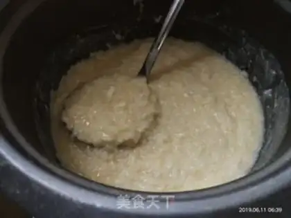 Make Duck egg congee step 2