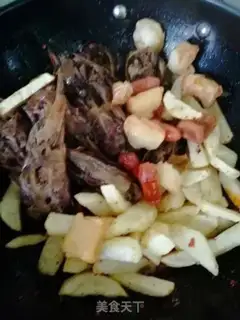 Make Duck in the dry pot step 7