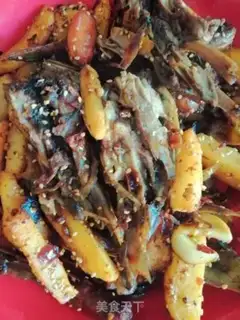 Make Duck in the dry pot step 9