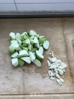 Make Shrimp-covered silk step 1