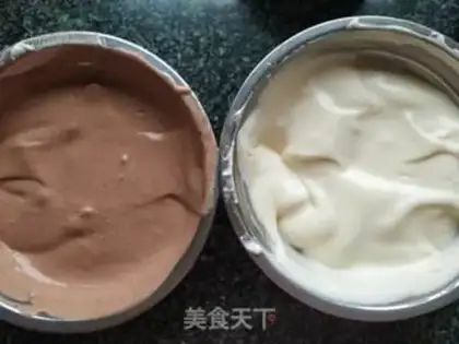Make Zebra yogurt cake step 15