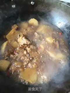 Make Potato burn ribs step 4