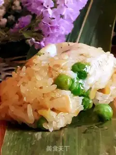 Make Seafood rice brown leaf buns step 11
