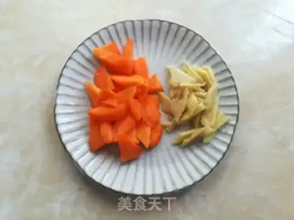 Make Carrot shrimp step 1