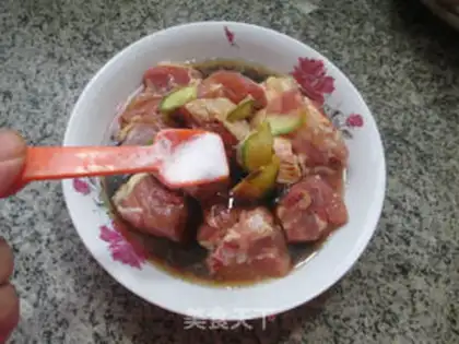 Make Chicken clot steamed potatoes step 4