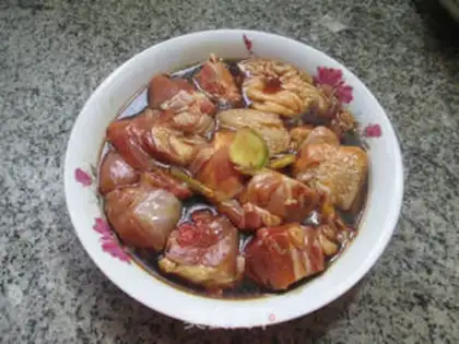 Make Chicken clot steamed potatoes step 5
