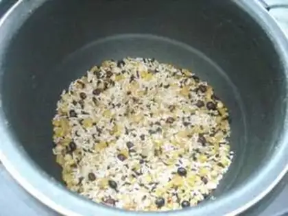 Make Lazy food, rice cheese step 1