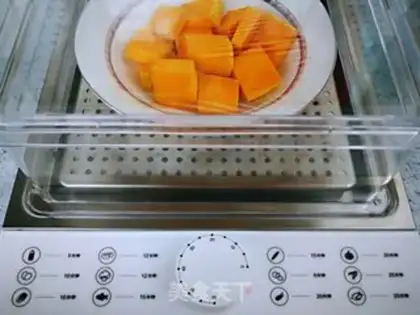 Make Pumpkin rice cake step 0