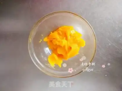Make Pumpkin rice cake step 1