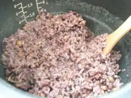 Make Lazy food, rice cheese step 3