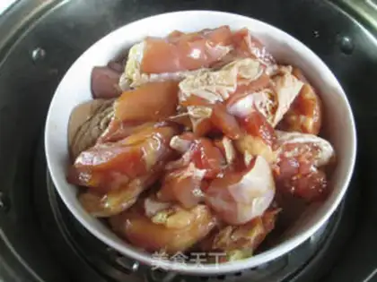 Make Chicken clot steamed potatoes step 9