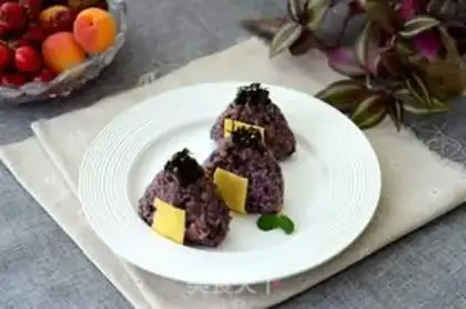 Make Lazy food, rice cheese step 8