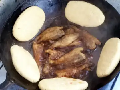 Make Cake-cooked yellow fish step 10