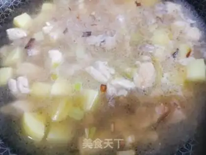 Make Curry chicken pasta step 5