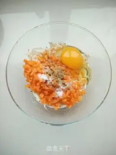 Make Fried shrimp radish pills step 3