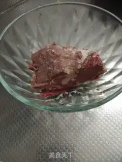 Make Mushroom beef congee step 2