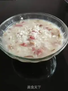 Make Mushroom beef congee step 9