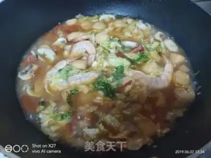 Make Mushroom shrimp soup step 3