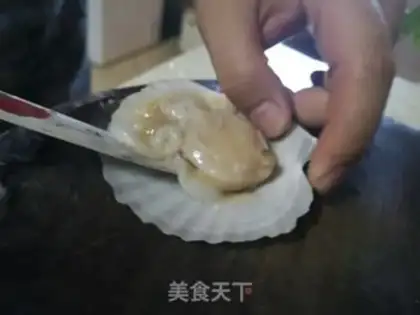 Make Garlic scallops step 2