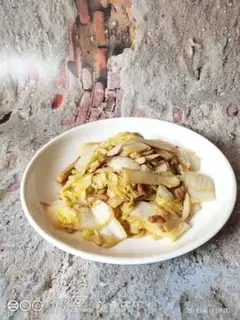 Make The almond mushrooms, the cabbage step 6