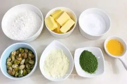 Make Tea pistachio cookies step 0