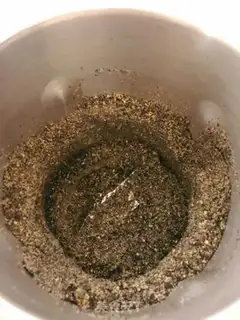 Make Black sesame mascara rice cake step 1