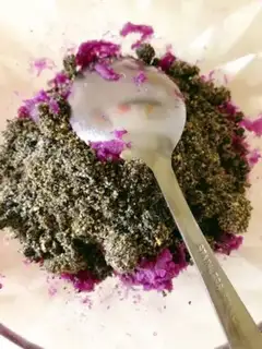 Make Black sesame mascara rice cake step 3
