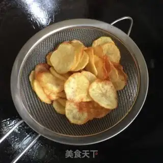 Make Pretzel potato chips step 4