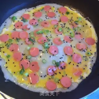 Make Ham chip eggcake step 7