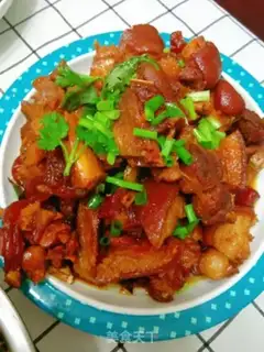 Make Red burning pig hoof step 7