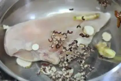 Make Chicken silk noodles step 1