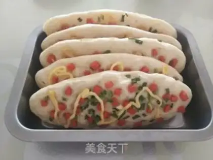 Make Onion ham bun step 9