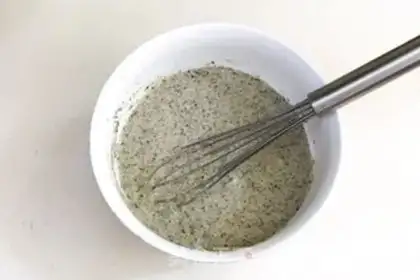 Make Black-sesame cake step 5