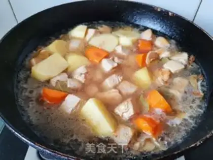 Make Curry potato chicken step 6