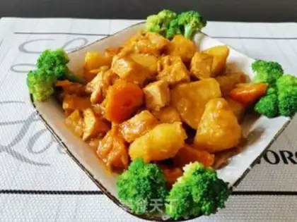 Make Curry potato chicken step 8